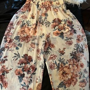 Long floral pants